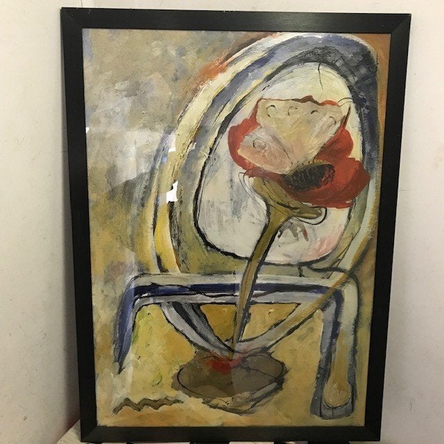 Schilderij 'zonder titel', Antiek en Kunst, Kunst | Schilderijen | Abstract, Ophalen