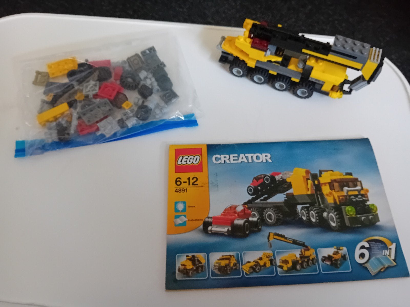 LEGO Creator 4891 Vrachtwagen met kraan 6-12 jaar, Lego, Inclusief instructies, Ophalen of Verzenden, Zo goed als nieuw