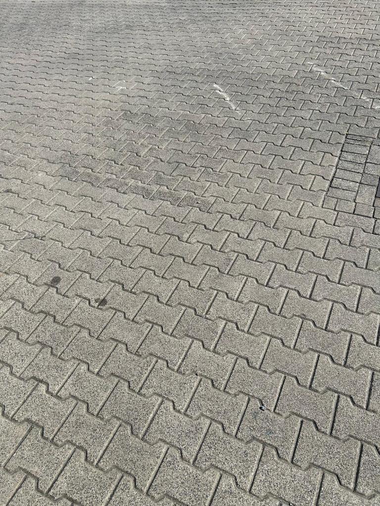 gebruikte h-profiel klinker grijs, Tuin en Terras, Tegels en Klinkers, Ophalen of Verzenden, Gebruikt, Beton, Klinkers