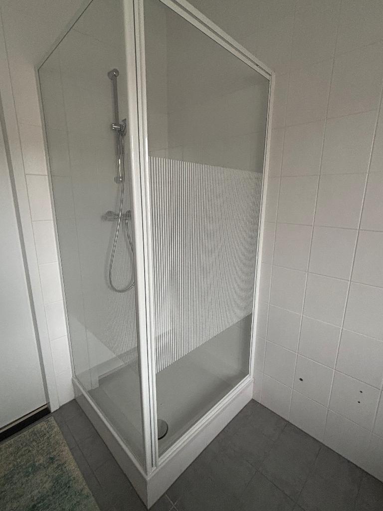 douchescherm met draaideur, Doe-het-zelf en Verbouw, Sanitair, Ophalen, Zo goed als nieuw, Glas, Douche