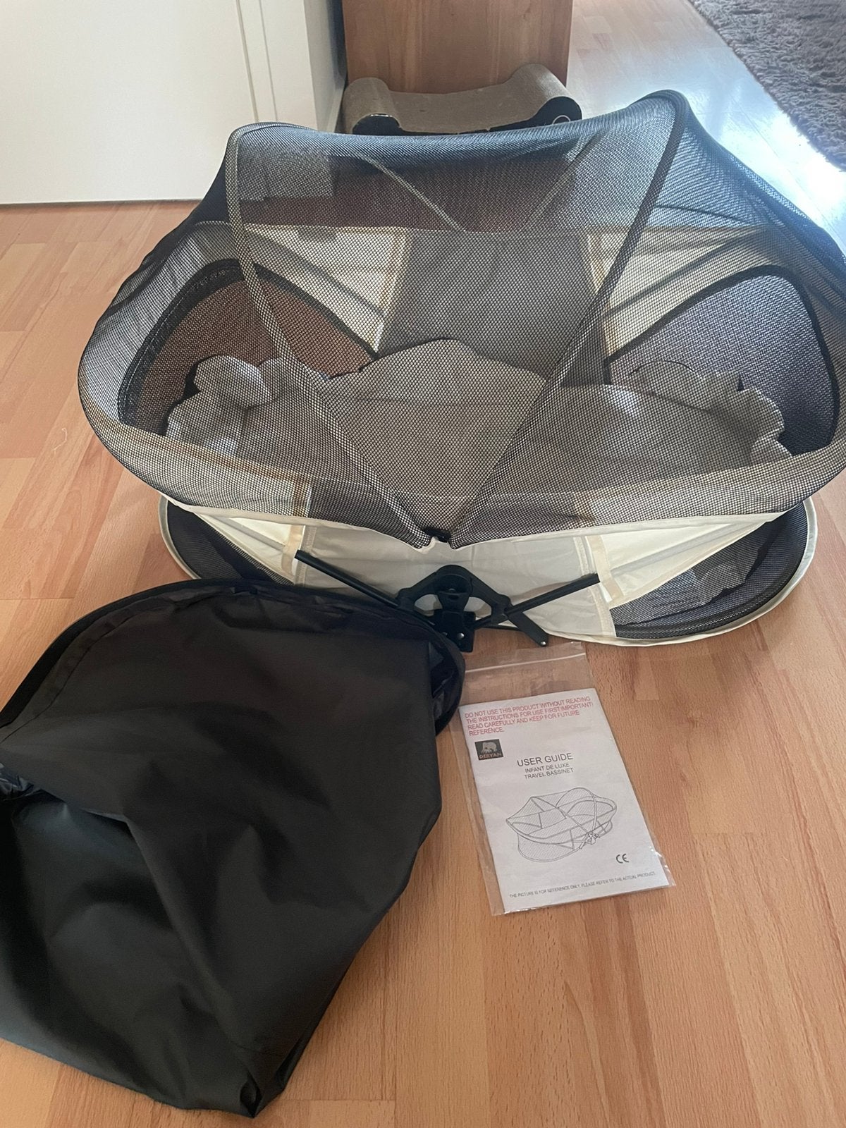 Deryan infant deluxe babybox campingbedje, Kinderen en Baby's, Babywiegjes en Ledikanten, Ophalen, Nieuw, Reisbedje