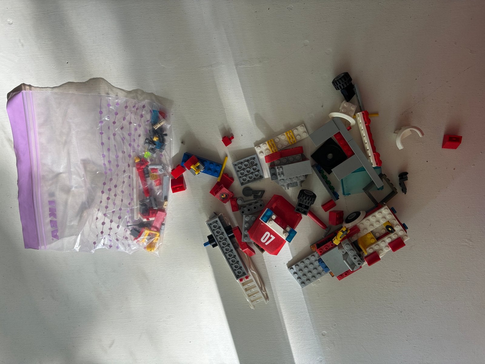 Lego brandweerwagen en onderdelen, Ophalen of Verzenden, Gebruikt, Lego