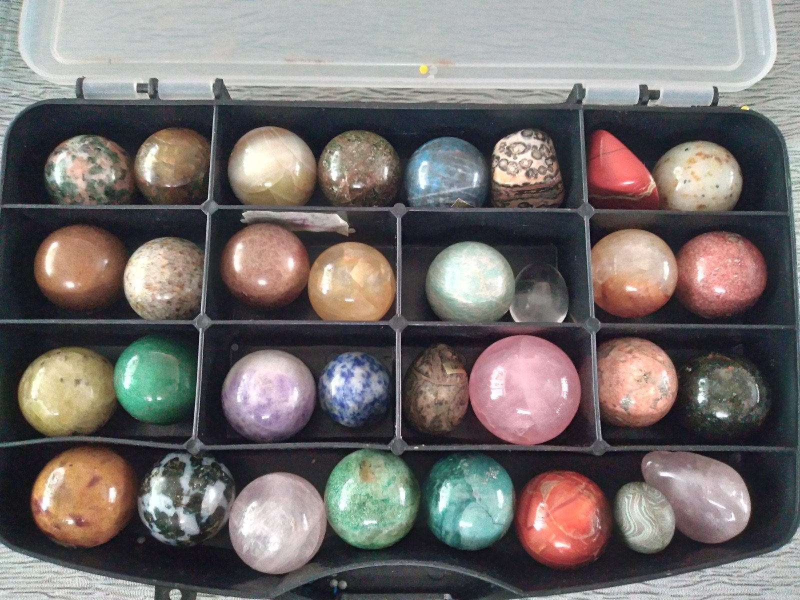 collectie mineralen en half edelstenen, Verzamelen, Ophalen of Verzenden