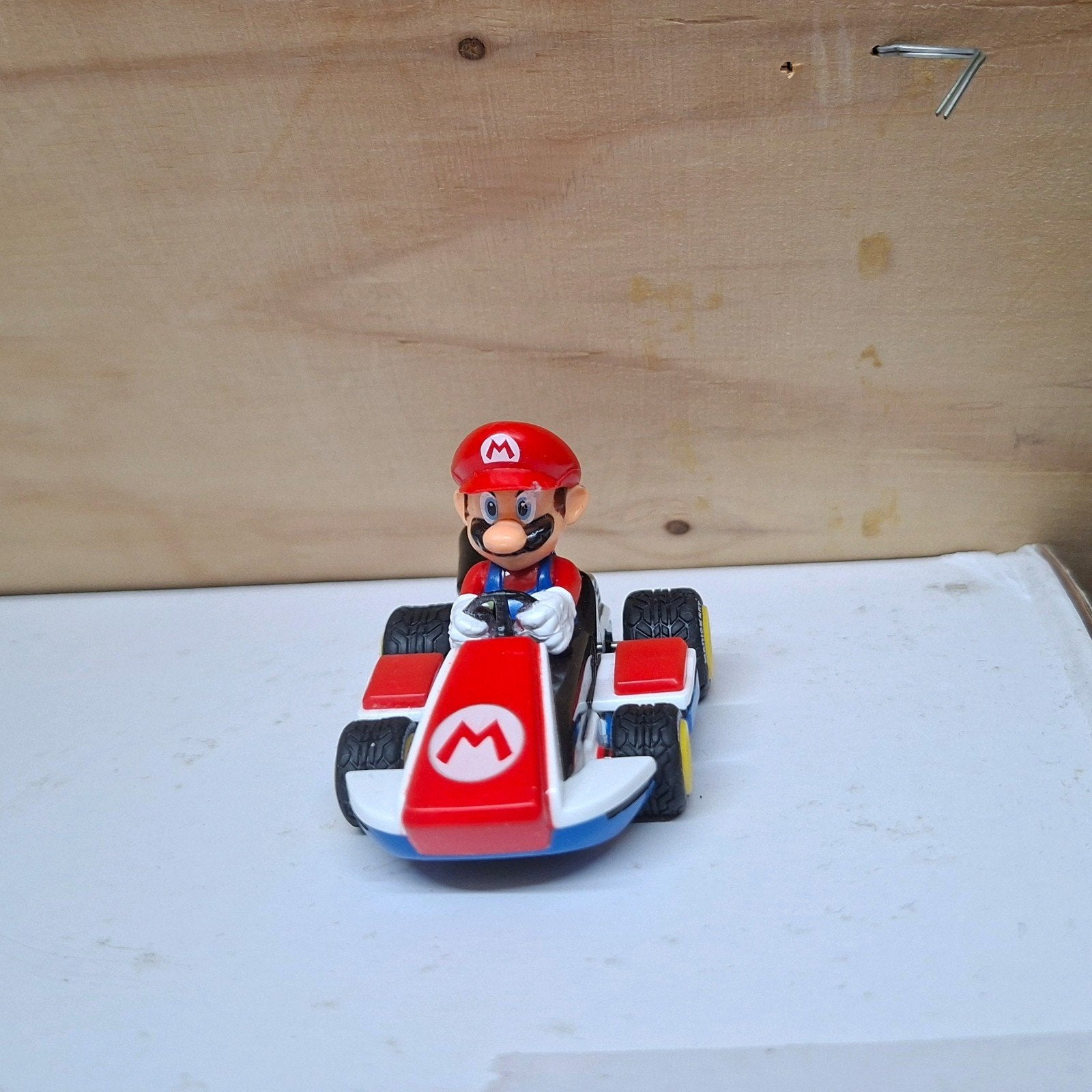 Mario Kart Pull & Speed speelgoedautootje, Kinderen en Baby's, Speelgoed | Speelgoedvoertuigen, Verzenden, Gebruikt