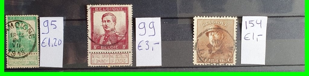 Belgie series en losse zegels gestempeld  *41, Ophalen of Verzenden, Buitenland