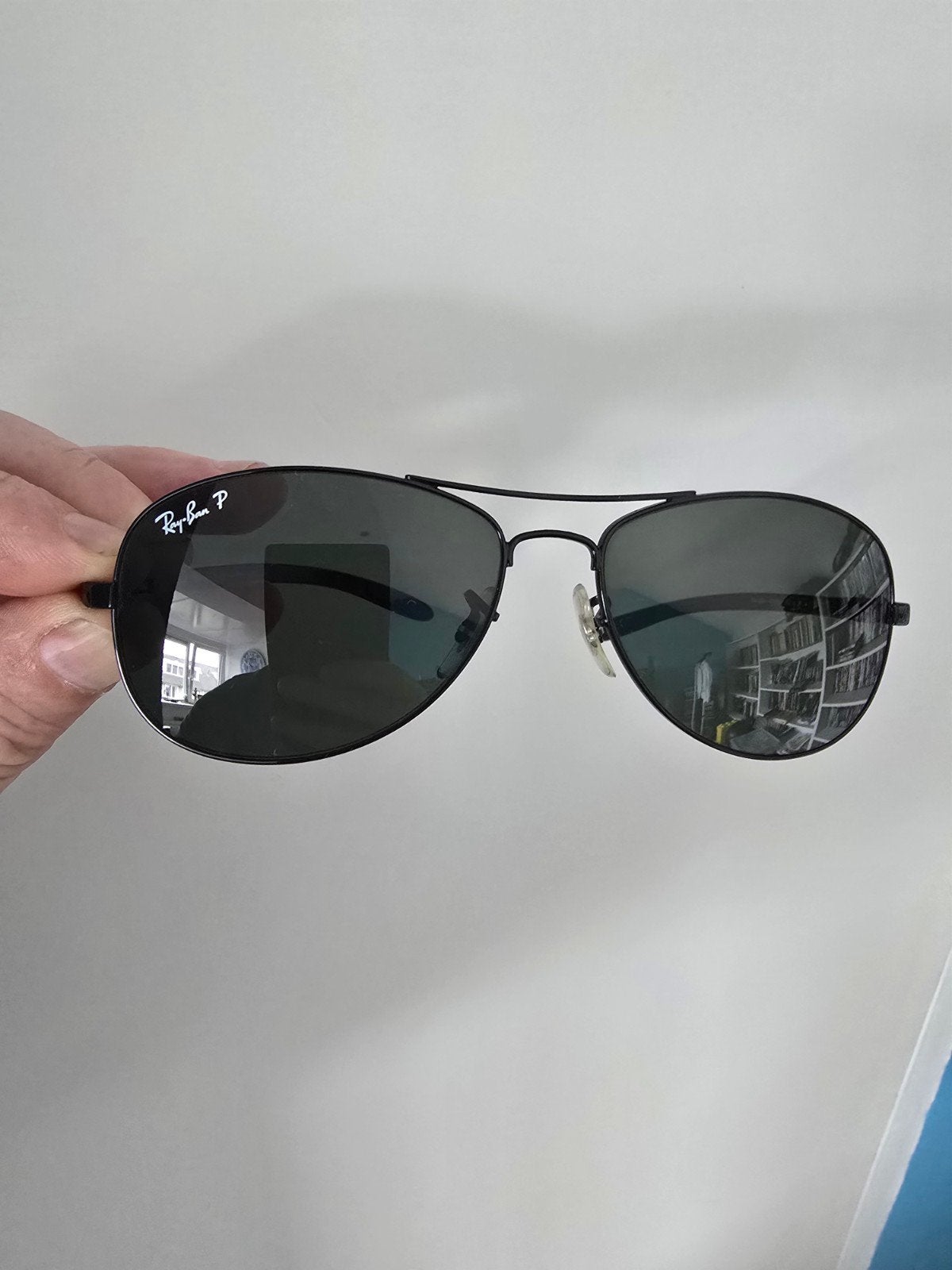 Ray-Ban Tech Carbon Fibre RB 8301l - The Green Lante, Ophalen, Zonnebril, Zwart, Zo goed als nieuw