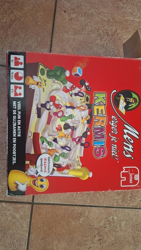 Mens erger je niet! Kermis - Jumbo bordspel, Drie of vier spelers, Ophalen of Verzenden, Gebruikt, Jumbo