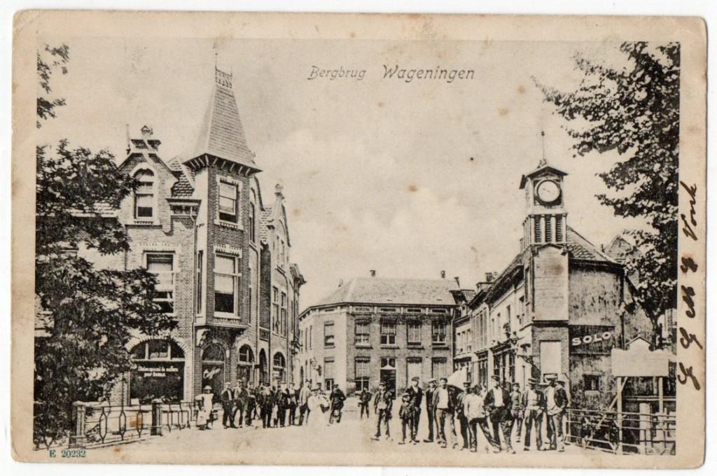 NS43 Wageningen 1904 Bergbrug SOLO reklame met zegel !!!, Verzenden, Voor 1920, Gelopen, Gelderland