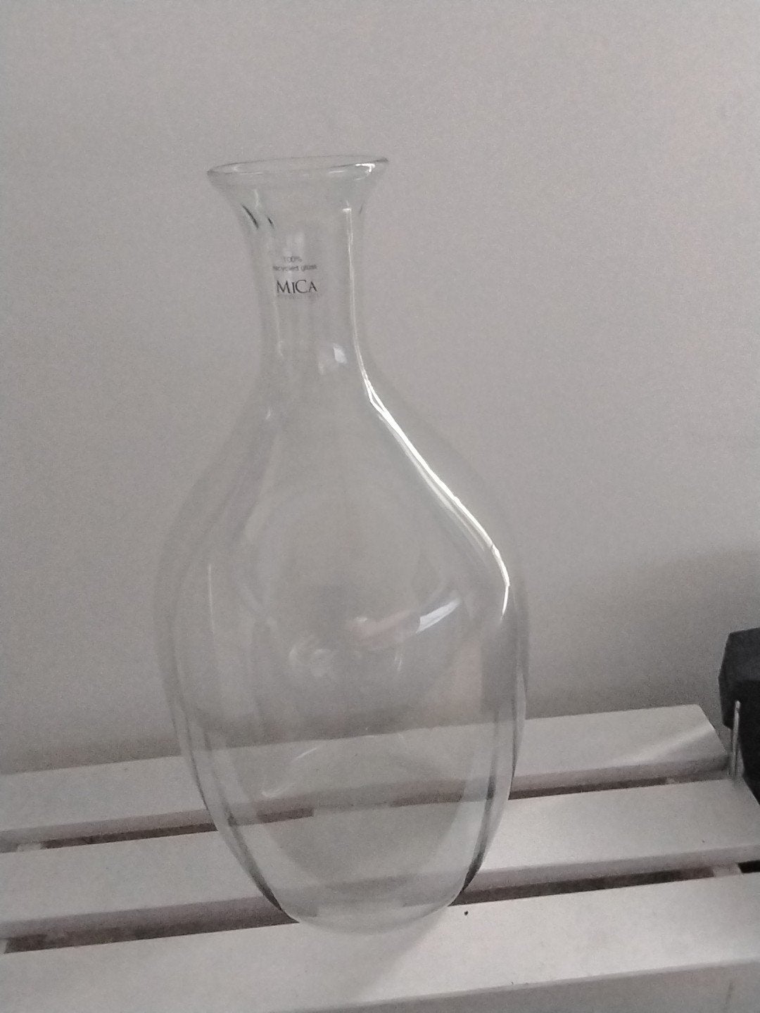 MICA Glazen Vaas - Transparant - 30 cm, Ophalen, Transparant, Gerecycled glas, Glas