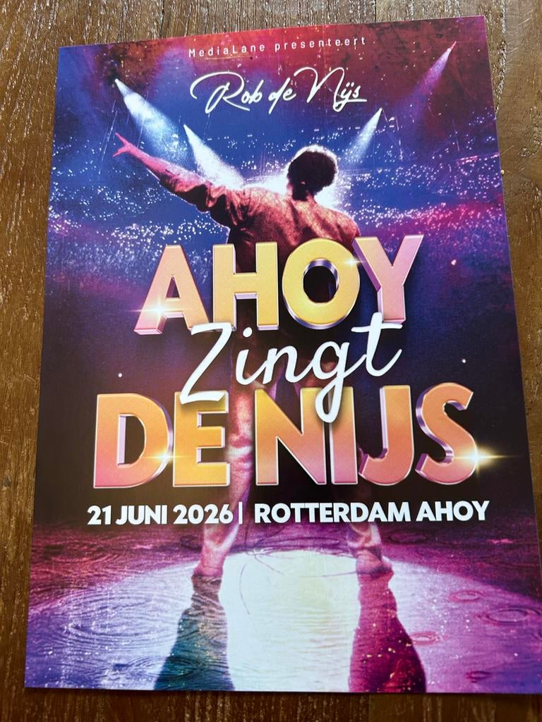 2 kaarten voor Ahoy zingt Denys, Tickets en Kaartjes, Concerten | Nederlandstalig, Twee personen