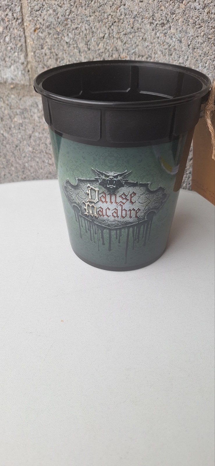 Efteling Danse Macabre popcorn emmer (6426), Verzamelen, Usa, ., Whirley, Ophalen of Verzenden