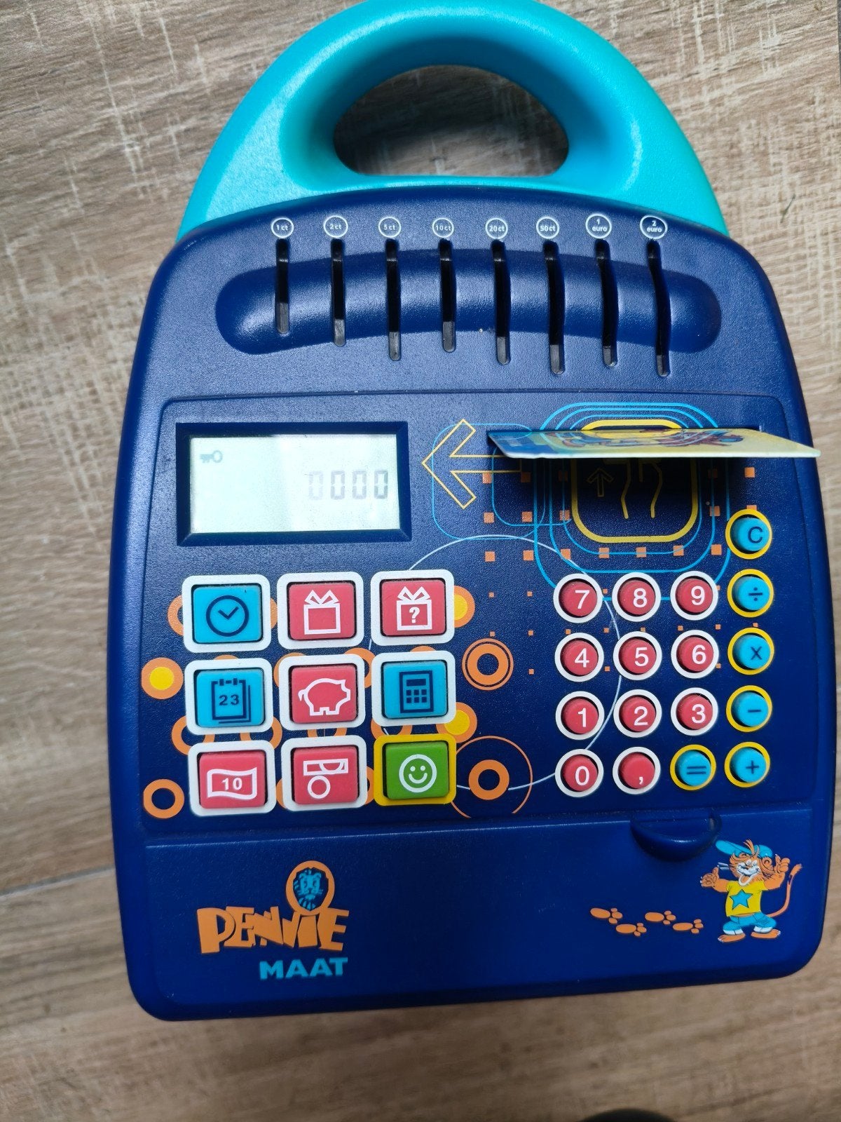 Postbank Pennie Pas Spaarpot - Leer Sparen, retro vintage, Ophalen of Verzenden, Gebruikt, Kunststof, Overige thema's