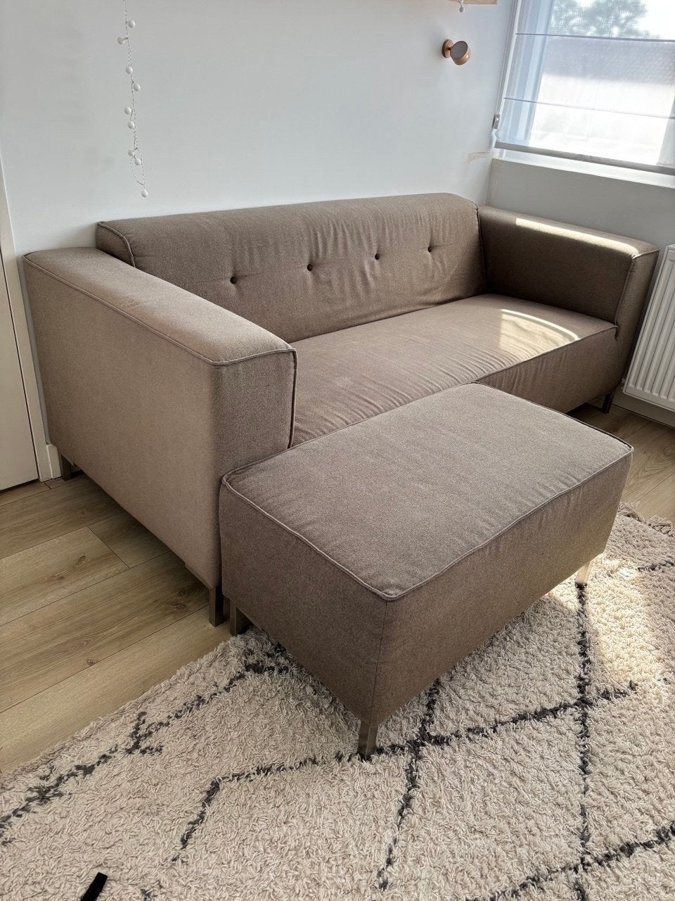 Comfortabele bank met modulair element - 205x88 cm, Huis en Inrichting, Banken | Sofa's en Chaises Longues, Ophalen, Gebruikt