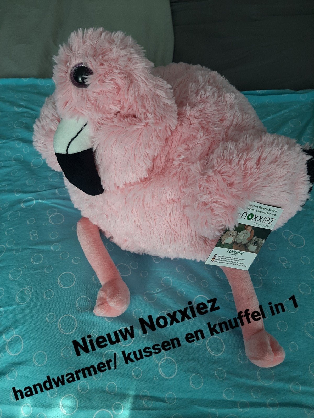 NIEUW Noxxiez Flamingo handwarmer/ kussen en knuffel in 1, Ophalen of Verzenden, Nieuw, Overige typen