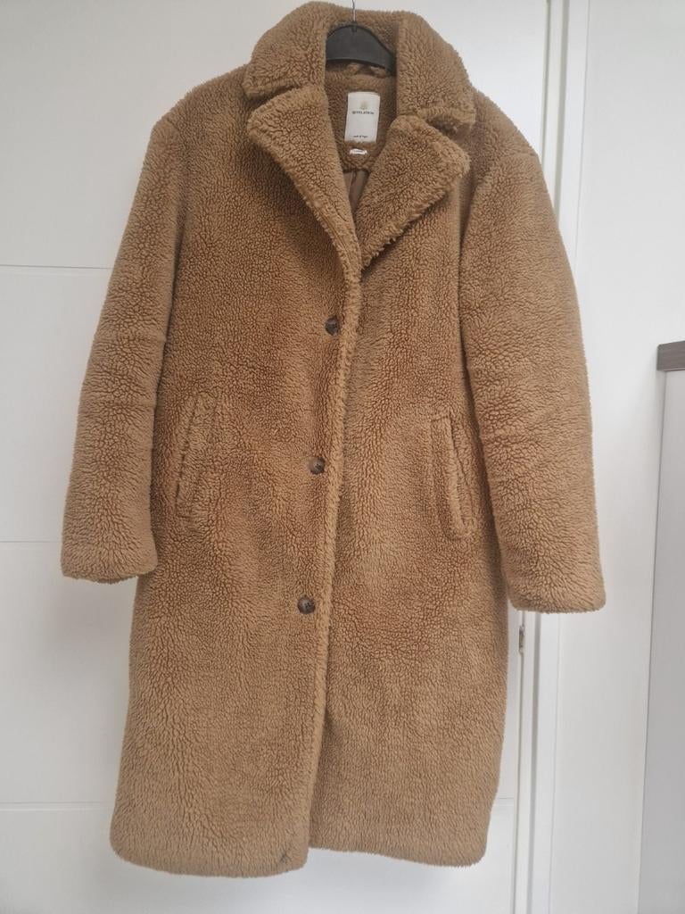 REVELATION mooie beige teddy jas, maat L, Kleding | Dames, Jassen | Winter, Beige, Maat 42/44 (L), Ophalen of Verzenden, Zo goed als nieuw