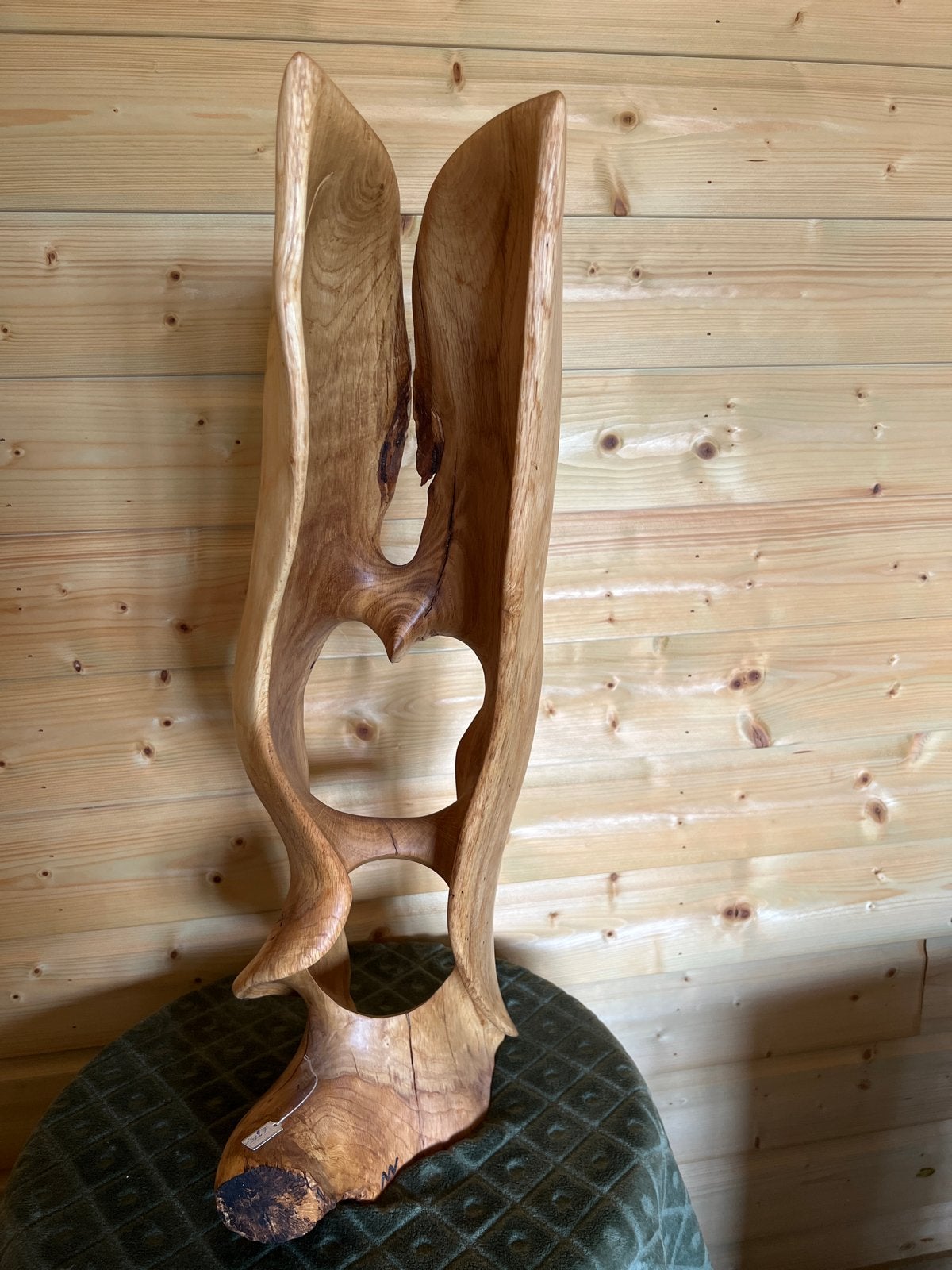 Abstracte houten sculptuur - Uniek handgemaakt kunstwerk, Antiek en Kunst, Kunst | Beelden en Houtsnijwerken, Ophalen, 50 - 100 cm