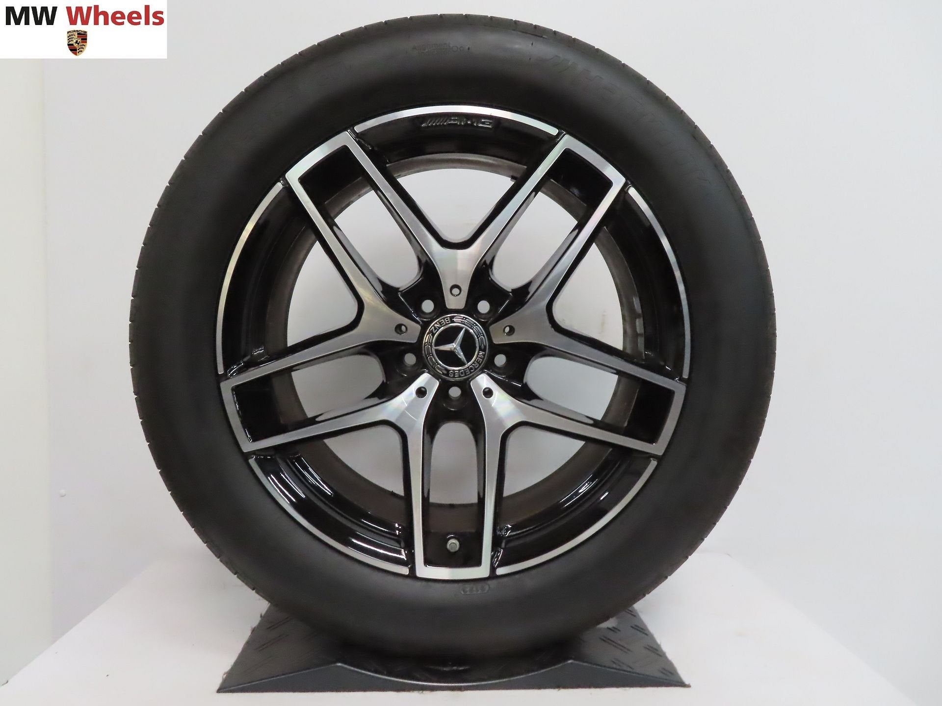 Originele Mercedes W253 AMG 19 inch velgen GLC zomerbanden, 19 inch, Gebruikt, -, -