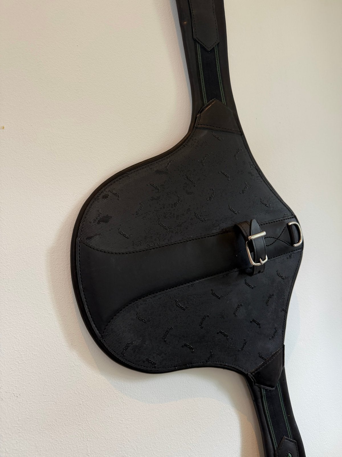 Nieuwe Amerigo lederen spring singel zwart 125 cm, Dieren en Toebehoren, Ophalen, Nieuw