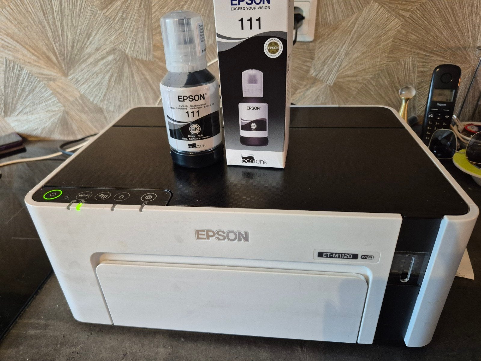 Epson ET-M1120 EcoTank Monochroom Printer met Wi-Fi, Computers en Software, Ophalen, Zwart-en-wit printen, Printer, Draadloos