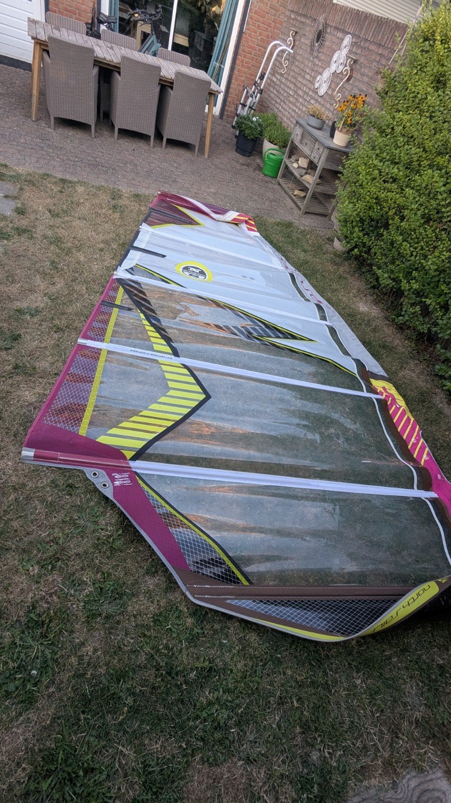North Sails S-Type 7.8m² windsurfzeil - Goed gebruikt, Ophalen, 6.5 m² tot 8 m², North Sails, Zeil