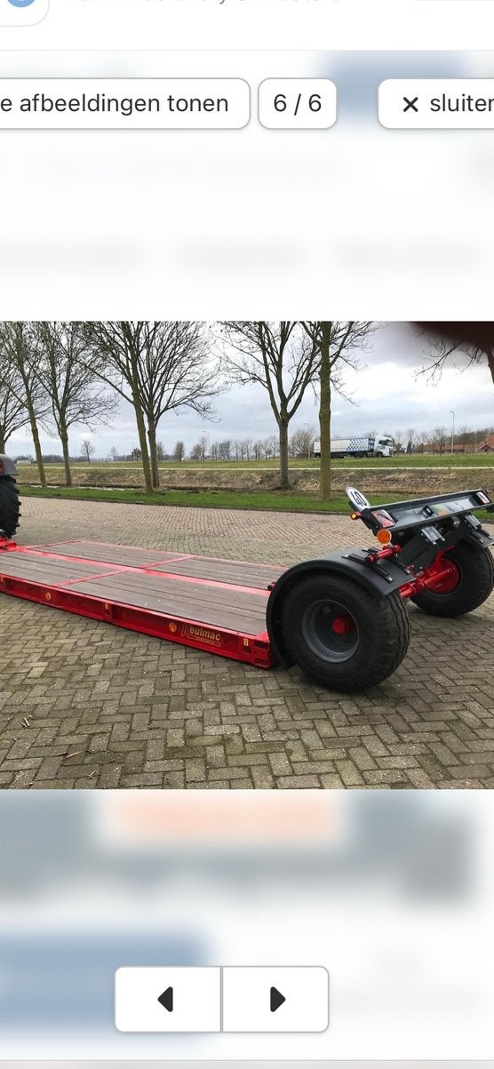 Plateau wagen / dieplader / machine transporter, Ophalen of Verzenden, Nieuw
