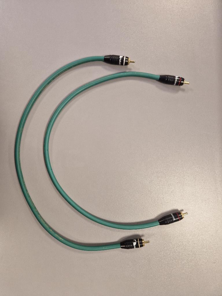 ✅ AudioQuest Jade Hyperlitz RCA kabels 50 cm, Ophalen of Verzenden, Zo goed als nieuw, Minder dan 2 meter, Interlink-kabel