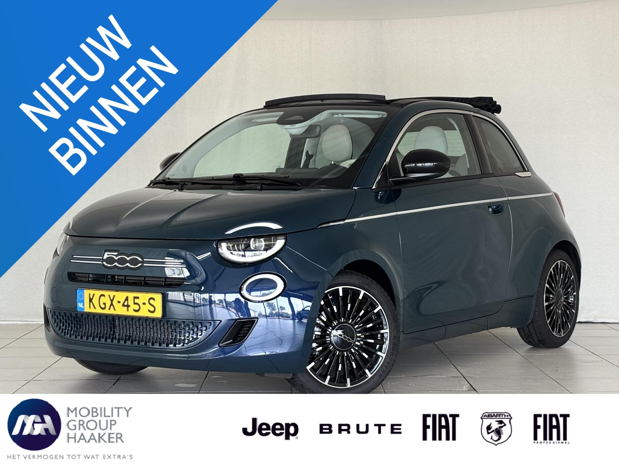 Fiat 500C 1.0 Hybrid La Prima | Apple/Android | Achteruitrij, Gebruikt, Euro 6, Cabriolet, 4 stoelen