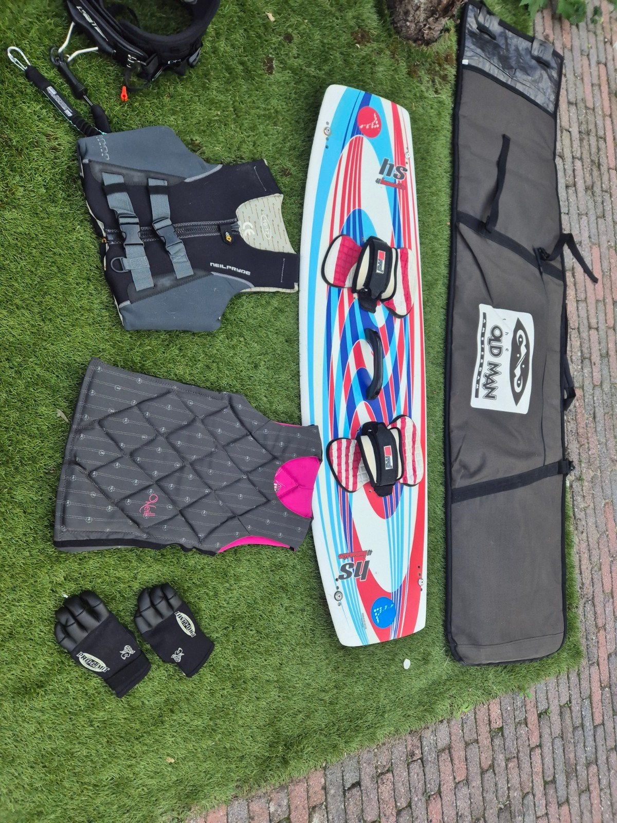 kitesurf set: 12m² kite, board en meer, Watersport en Boten, Ophalen, Gebruikt, Kitesurf-set, Twintip