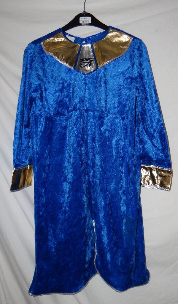 Leuk blauw/goud/zilver FARAO/EGYPTE pak, Ophalen of Verzenden, Zo goed als nieuw, 122 t/m 128, Jongen of Meisje