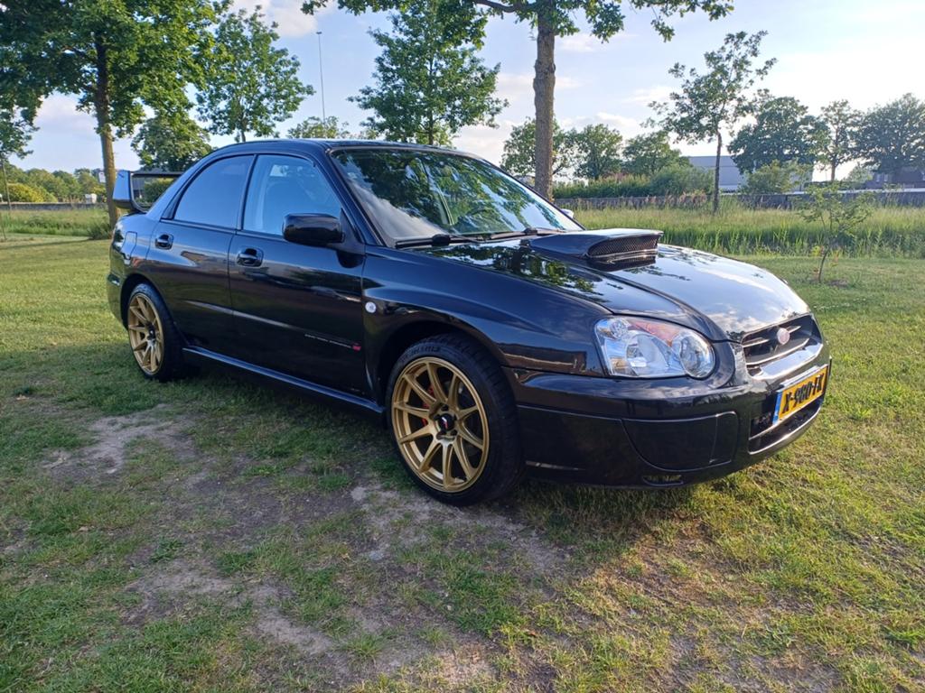 Subaru Impreza 2.0 Turbo WRX AWD 2005 Zwart, 1994 cc, 1345 kg, Stof, Zwart