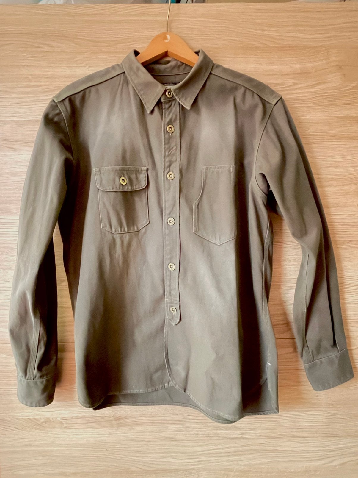 Momotaro overhemd shirt maat L, Ophalen, Zo goed als nieuw, Blauw