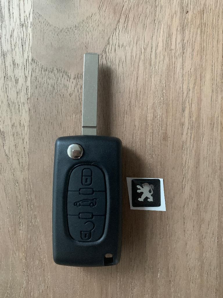 Peugeot 3 knops klapsleutel - klap sleutel - behuizing, Ophalen of Verzenden, Nieuw