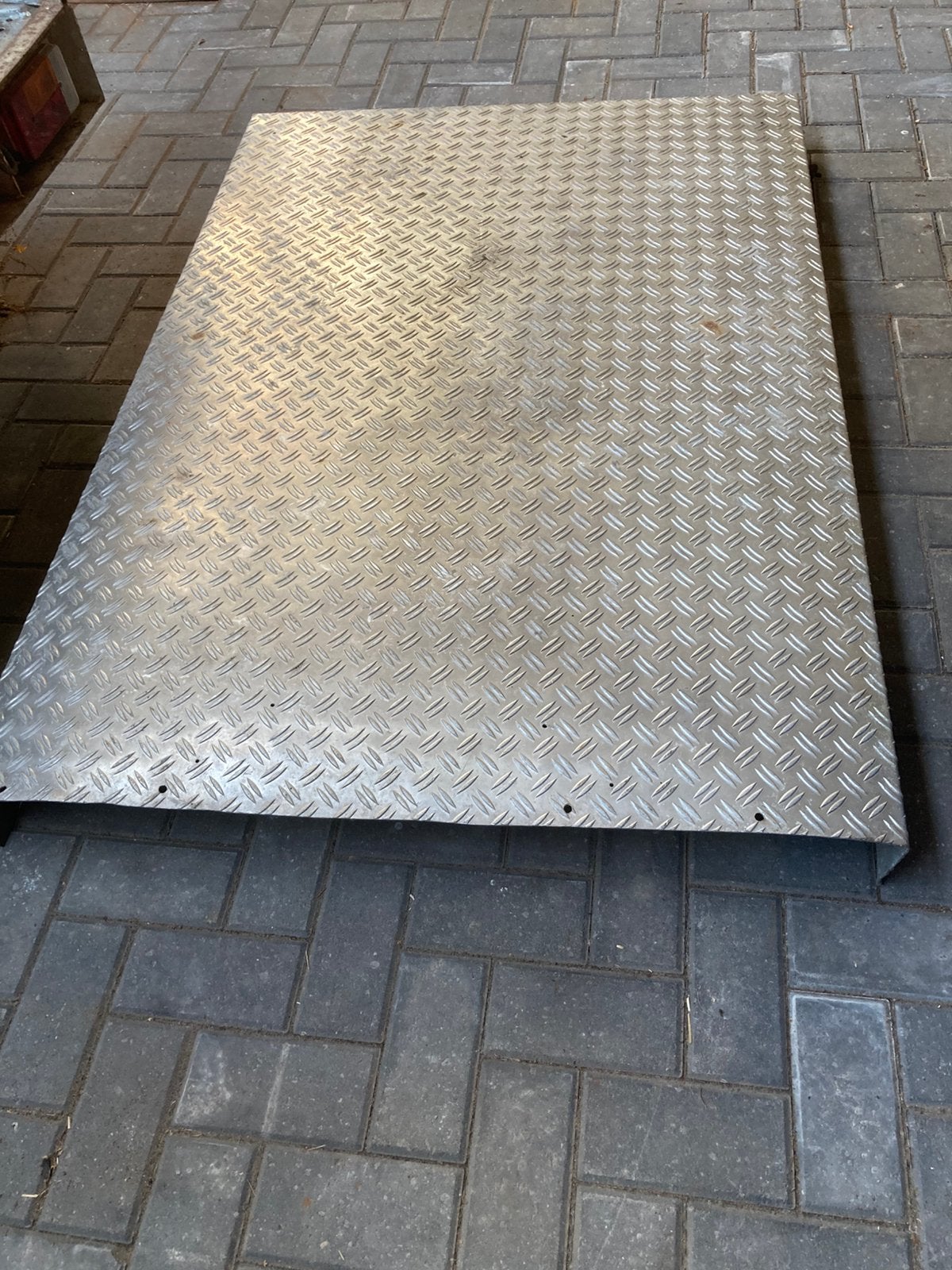 Aluminium traanplaat 108x156cm, Ophalen, Gebruikt, Aluminium