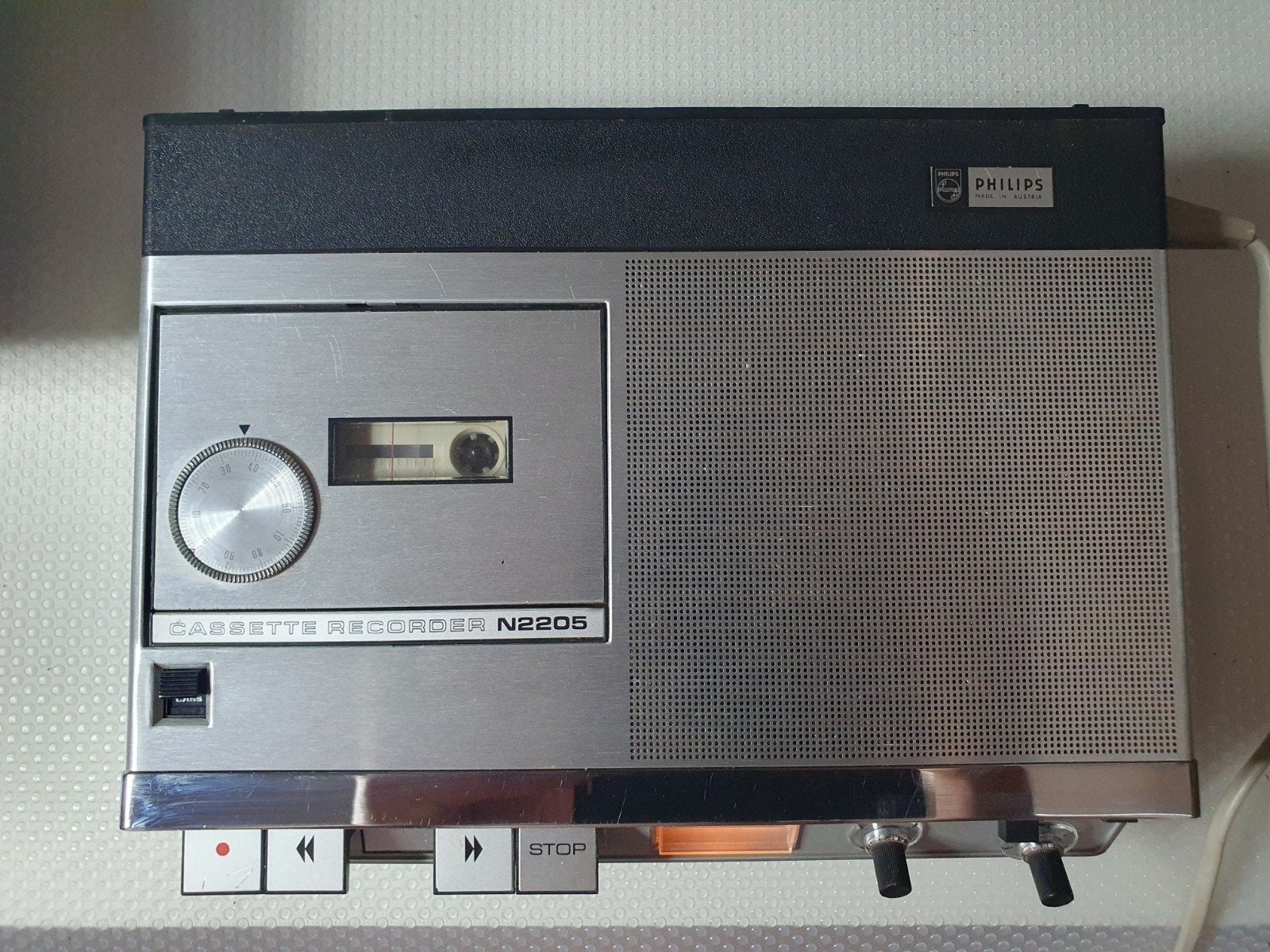 Philips N2205 met! Morf netsnoer, Audio, Tv en Foto, Cassettedecks, Ophalen of Verzenden, Enkel, Philips