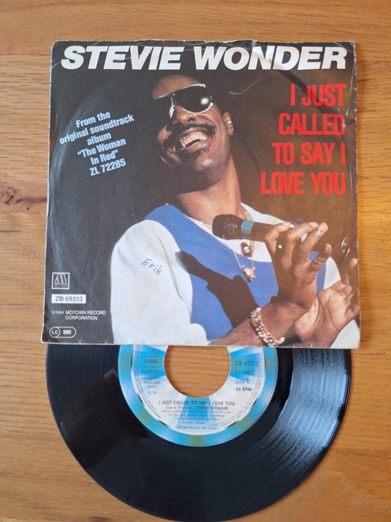 Stevie Wonder - I Just Called To Say I Love You (Single), Gebruikt, 7 inch, Ophalen of Verzenden, Pop