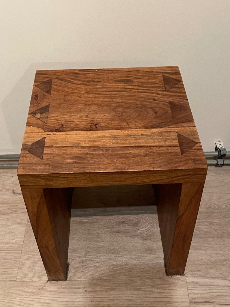 Eettafel kruk, Ophalen, 50 tot 100 cm, Zo goed als nieuw, Rechthoekig