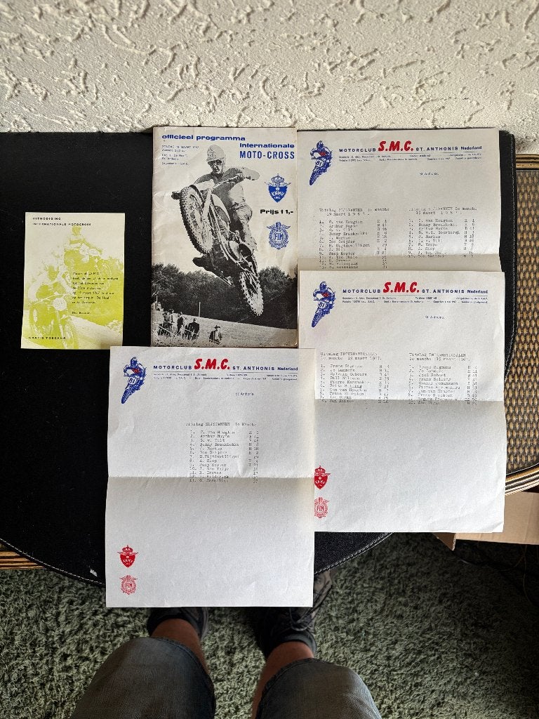 Motocross der Azen - Programma 1967 + extra’s - St Anthonis, Verzamelen, Ophalen of Verzenden, Gebruikt, Motoren