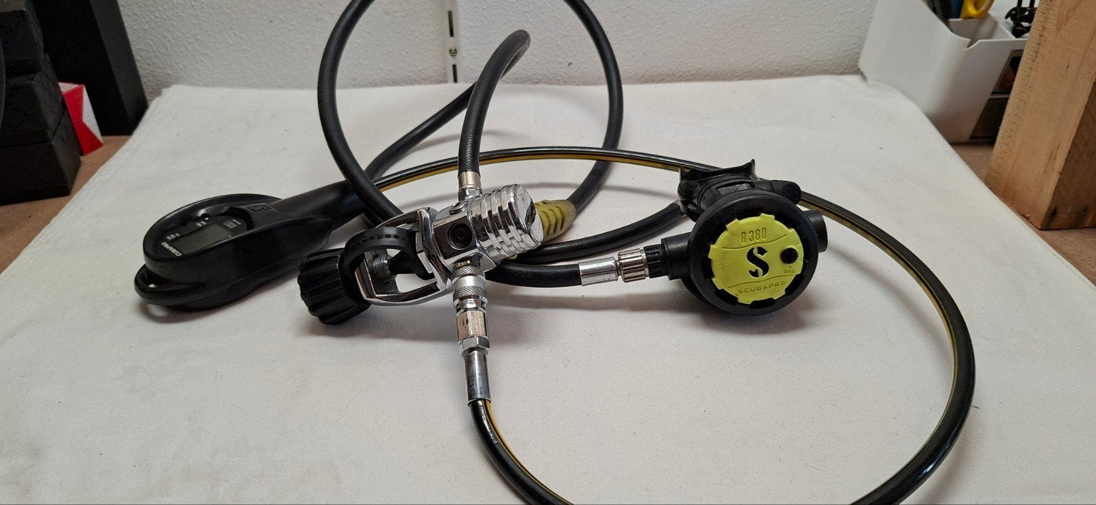 Scubapro R380 Duikregelaar met Duikcomputer, Ophalen of Verzenden, Gebruikt, Duikcomputer