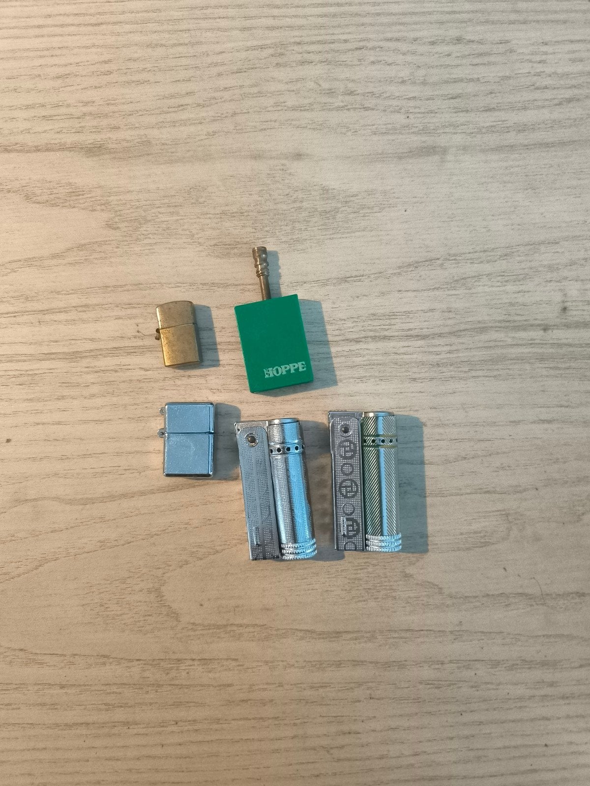 Diverse aanstekers - Zippo, Hoppe en meer, Ophalen of Verzenden, Gebruikt, Aansteker