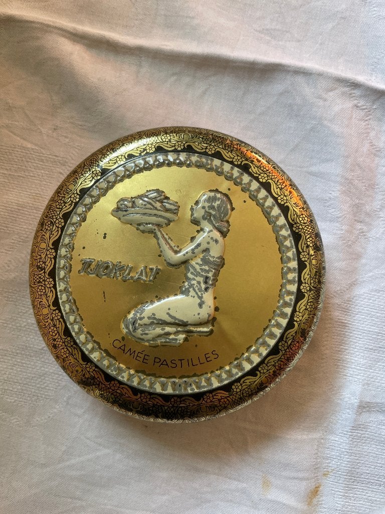 vintage Tjoklat Camée Pastilles blik, Verzamelen, Blikken, Ophalen of Verzenden, Gebruikt, Overige
