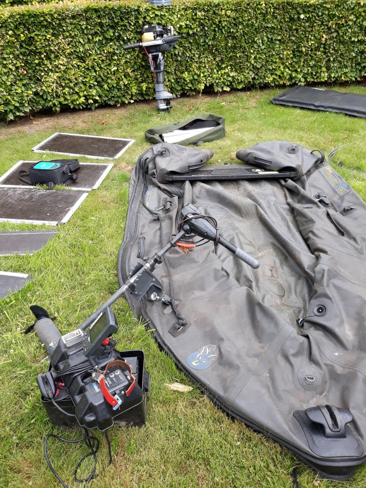 Fox 320 met E & B motor, lowrance elite, wood, Ophalen, Zo goed als nieuw, Overige typen