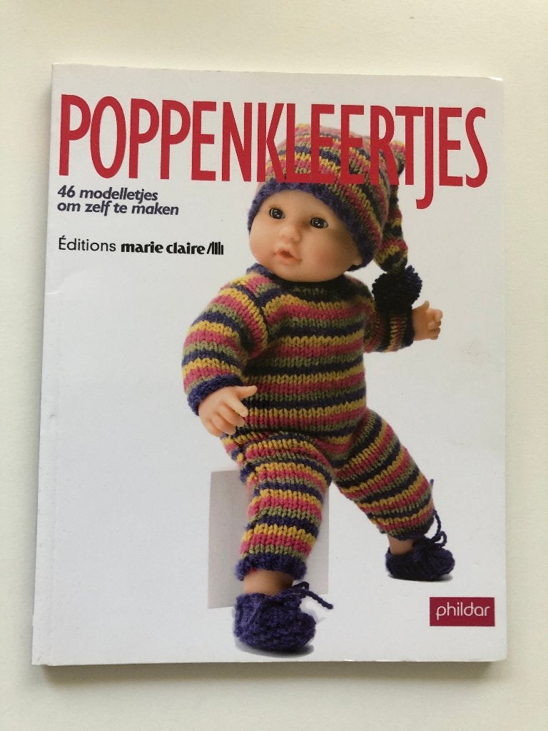 Poppenkleertjes - 46 modelletjes om zelf te maken, Breien en Haken, Verzenden, Edities Marie Claire, Zo goed als nieuw