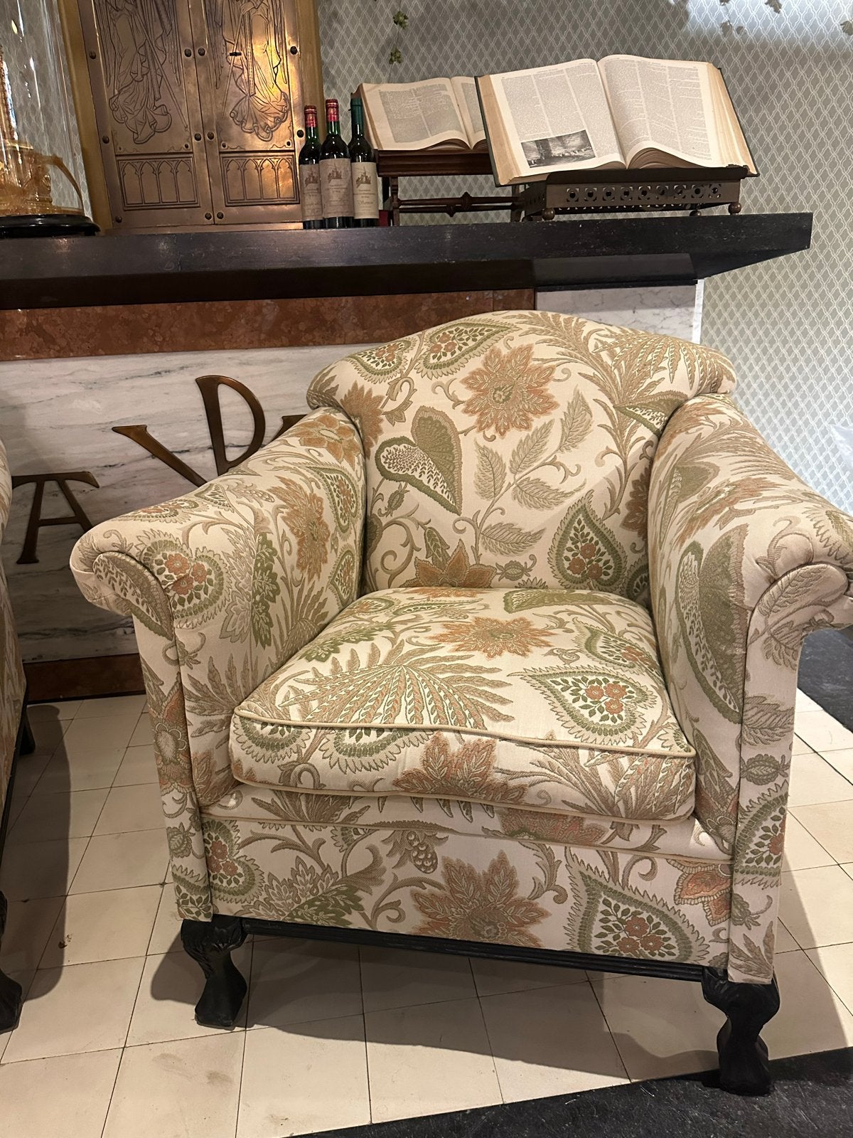 Twee comfortabele fauteuils met paisley print, Ophalen, Gebruikt, -, -