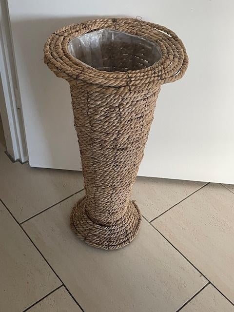 Vintage Rotan Plantenstandaard, Ophalen of Verzenden