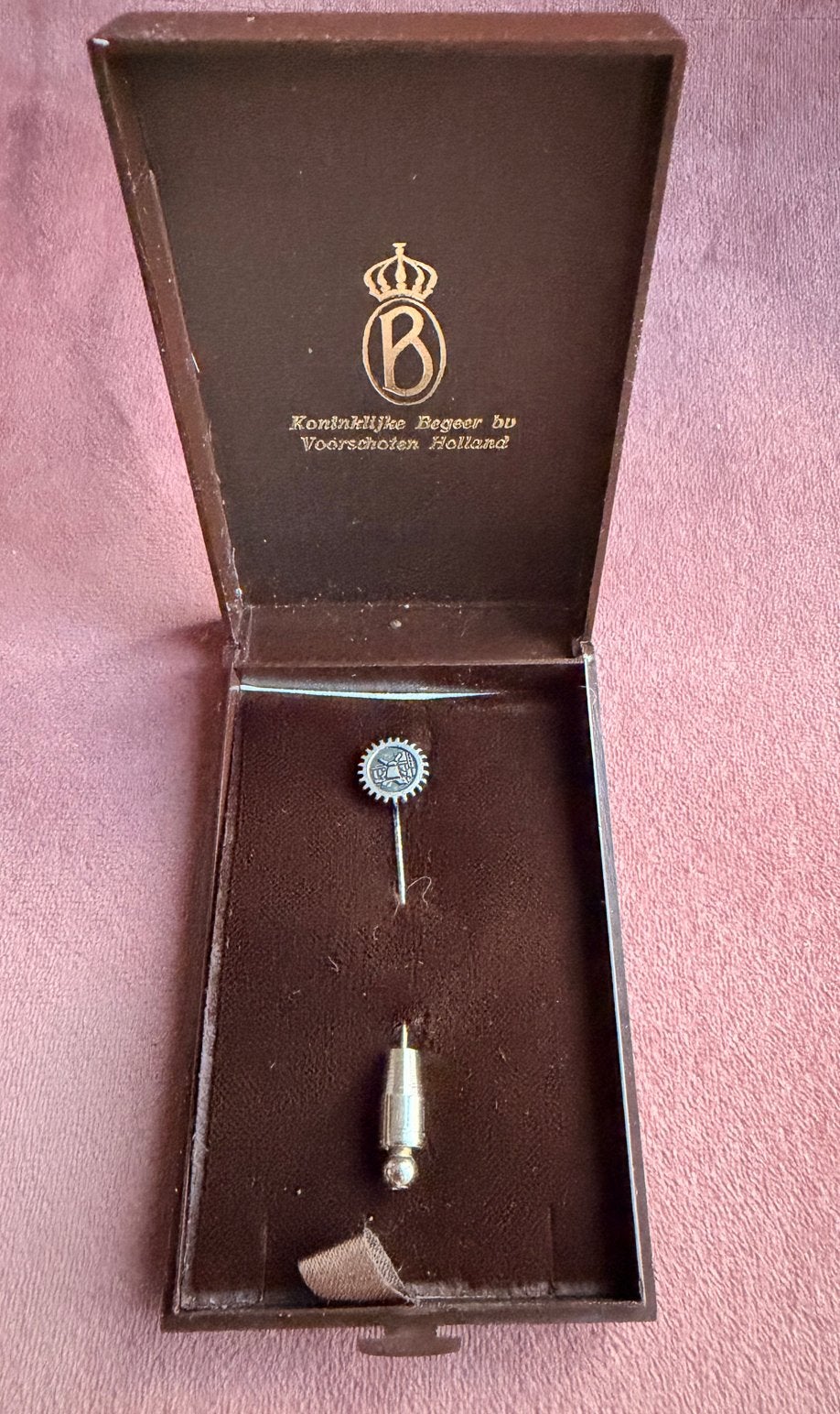 Vintage Reversspeld Koninklijke Begeer Voorschoten Holland, Ophalen of Verzenden, Zo goed als nieuw, Overige onderwerpen, Speldje of Pin
