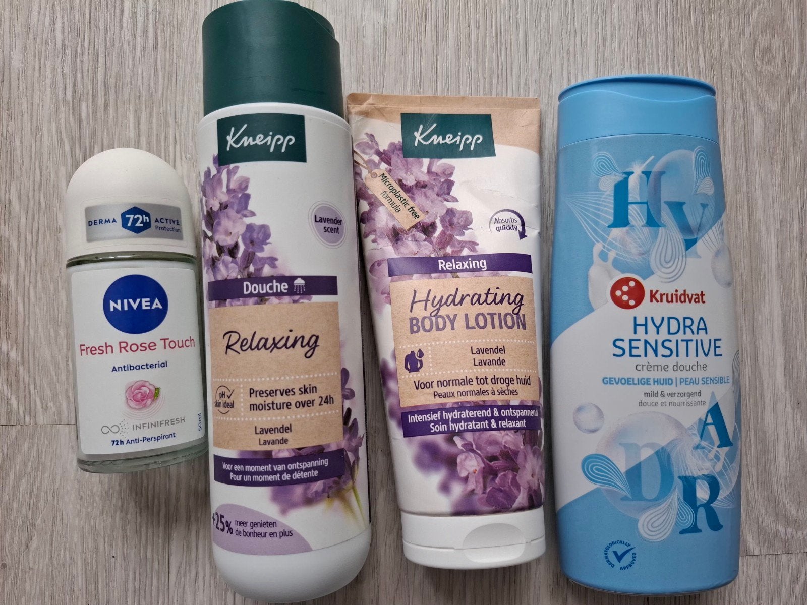 2x douchegel
1x bodylotion
1x antitranspirant, Ophalen, Nieuw, Bad & Douche