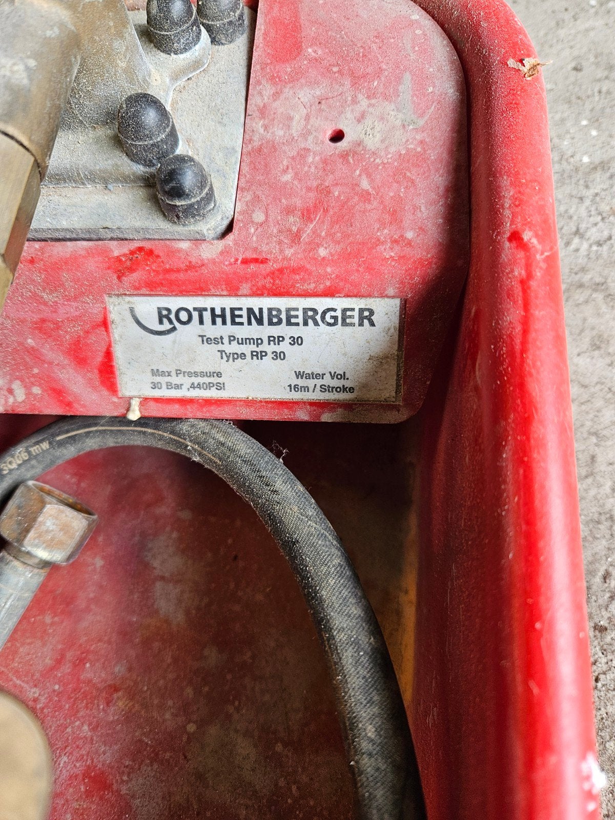 Rothenberger RP 30 Testpomp - Handmatige Druktestpomp, Ophalen, Gebruikt