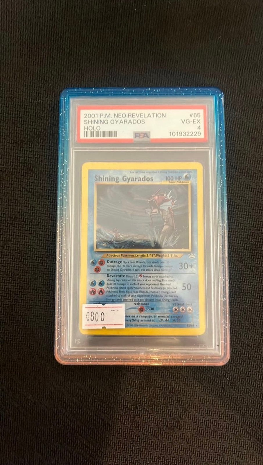Shining gyarados 65/64 - Pokemon ***, Ophalen of Verzenden, Zo goed als nieuw