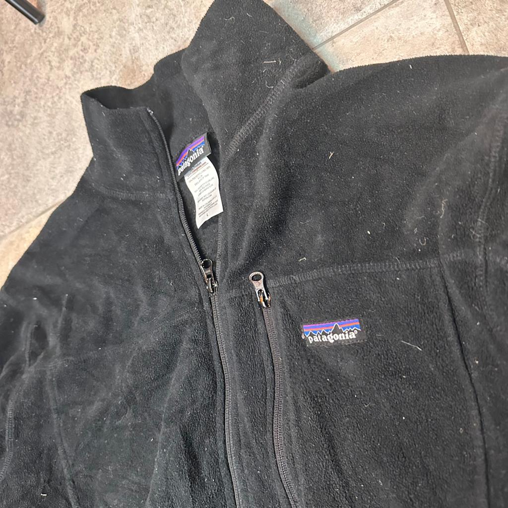 Patagonia Synchilla Fleece Jacket Black Size L Full Zip, Ophalen of Verzenden, Zo goed als nieuw, Maat 52/54 (L), Zwart