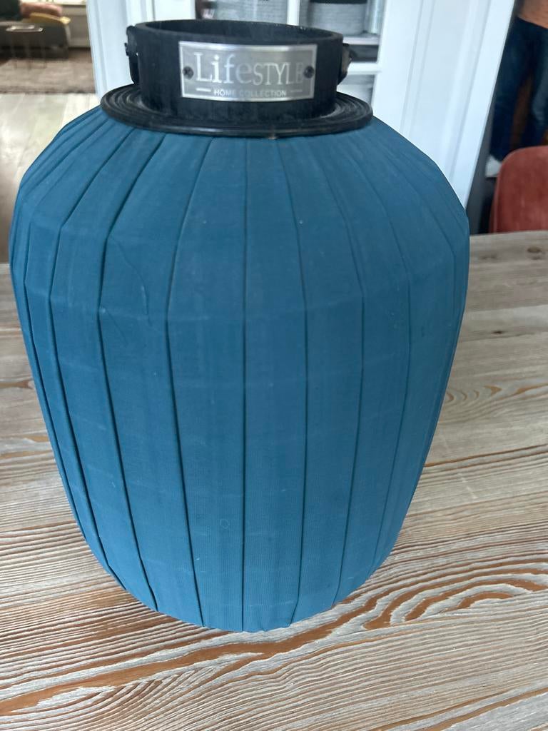 Lifestyle Home Collection windlicht, blauw, Ophalen, Overige materialen, 25 tot 50 cm, Blauw
